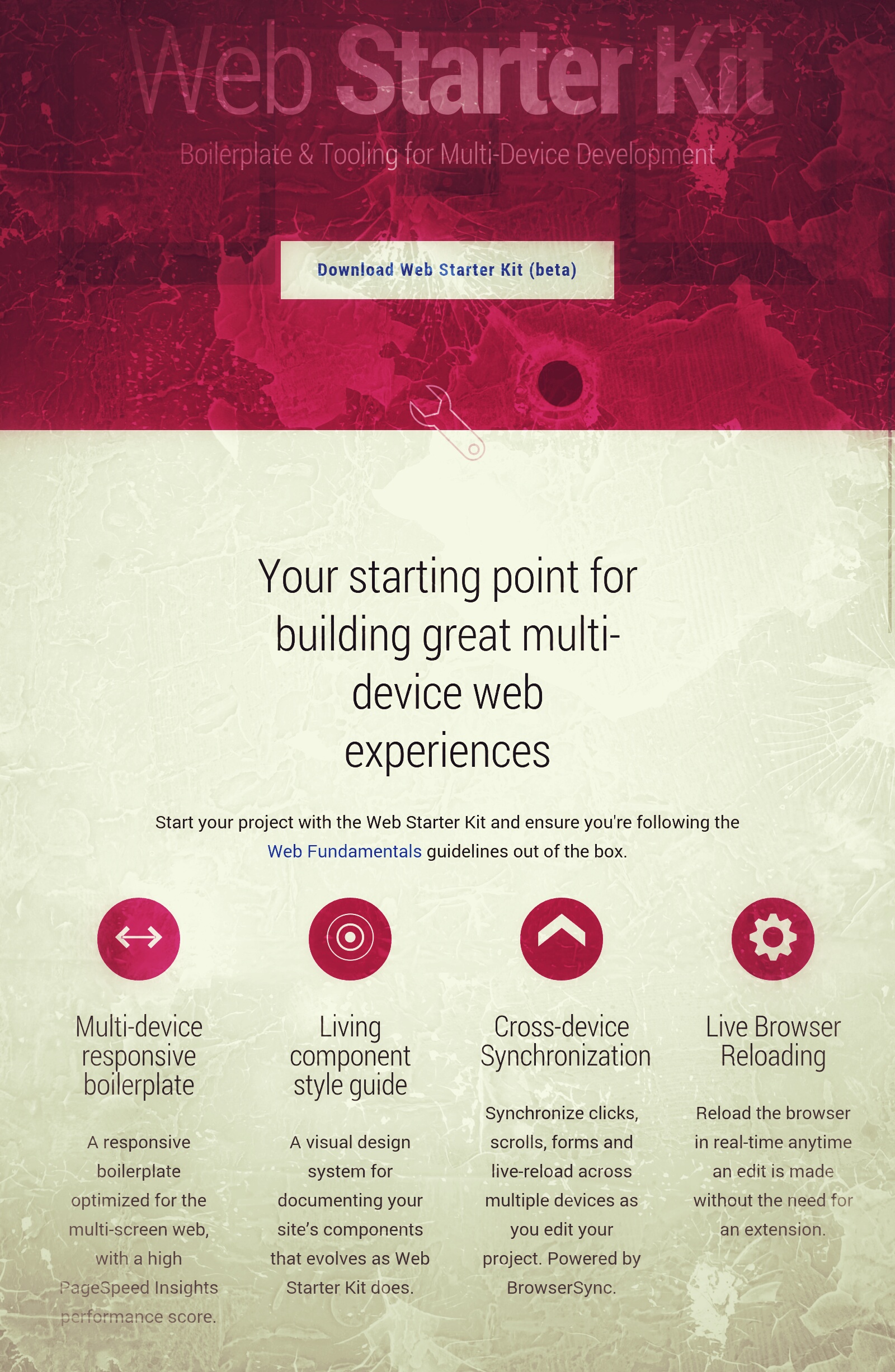 google web starter kit - hackerattitude screen shot